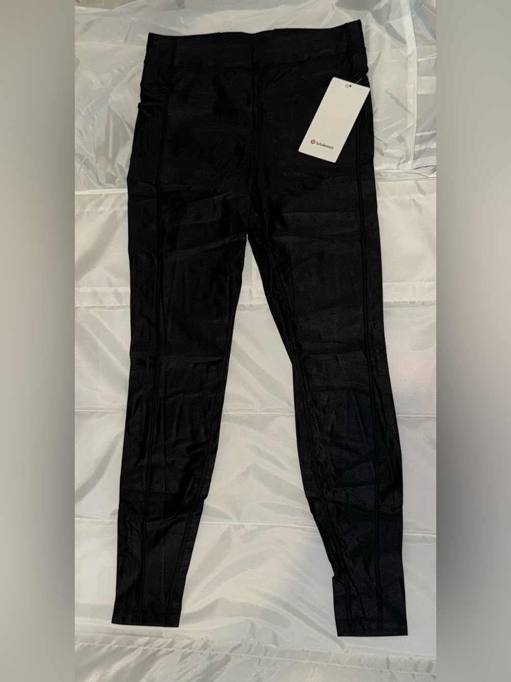 Lululemon Satin Shine High Rise 28” Leggings 8 Black New - Picture 5 of 7